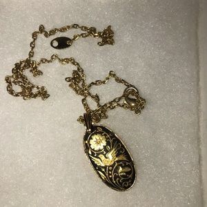 🌺 Vintage (nearly antique) Necklace in Gold over Silver 🌺